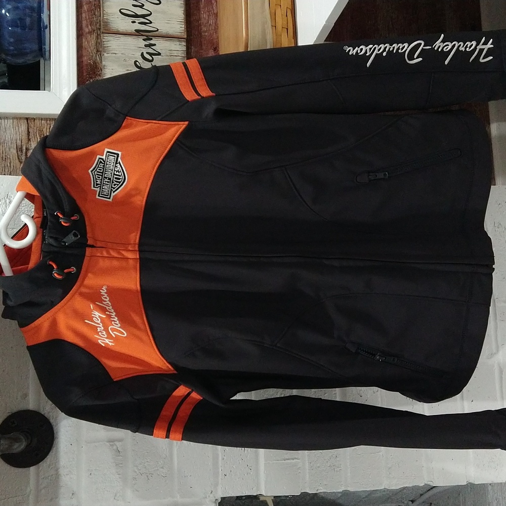 Harley-Davidson Hoodie Jacket with Thumb Holes - Picture 12 of 15